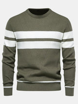 Declan - Striped Crew Neck Sweater