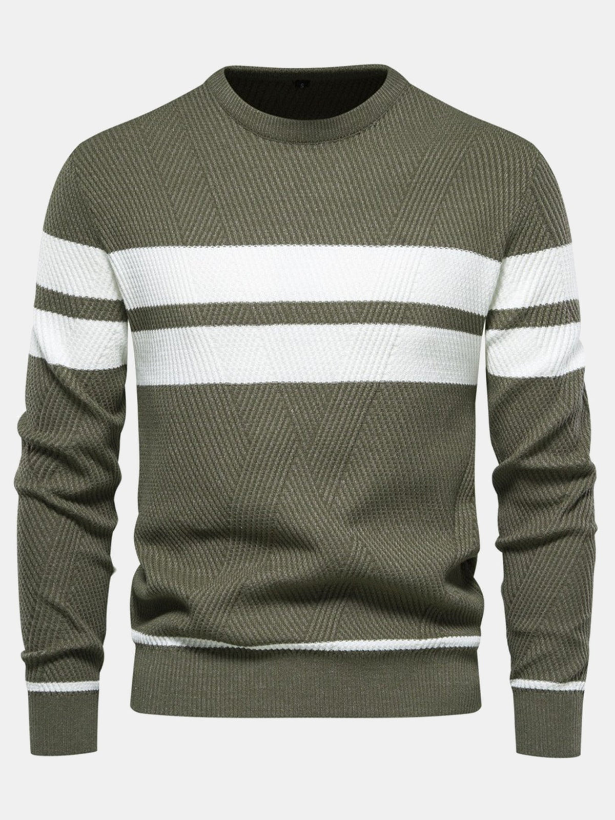 Declan - Striped Crew Neck Sweater