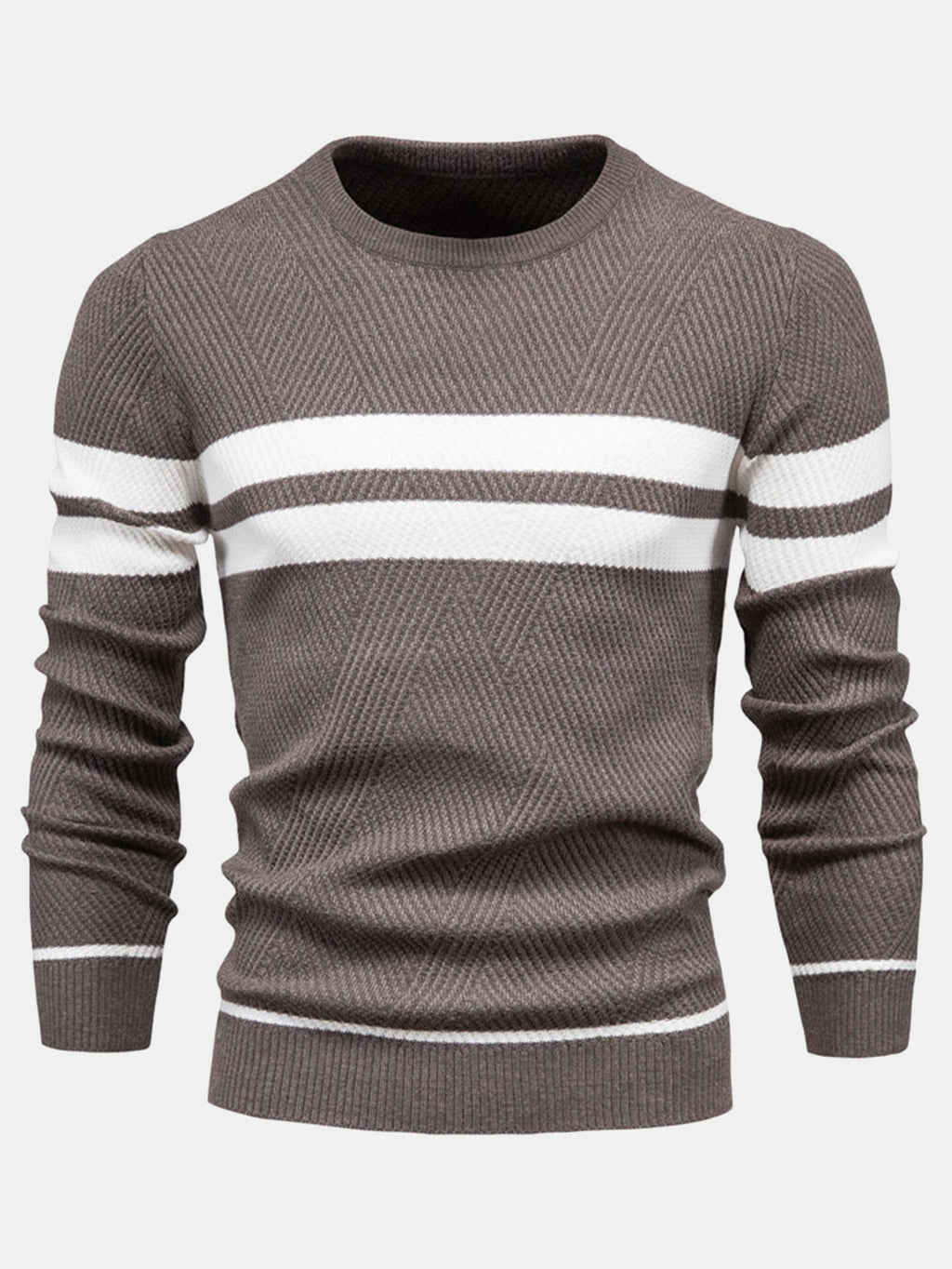 Declan - Striped Crew Neck Sweater