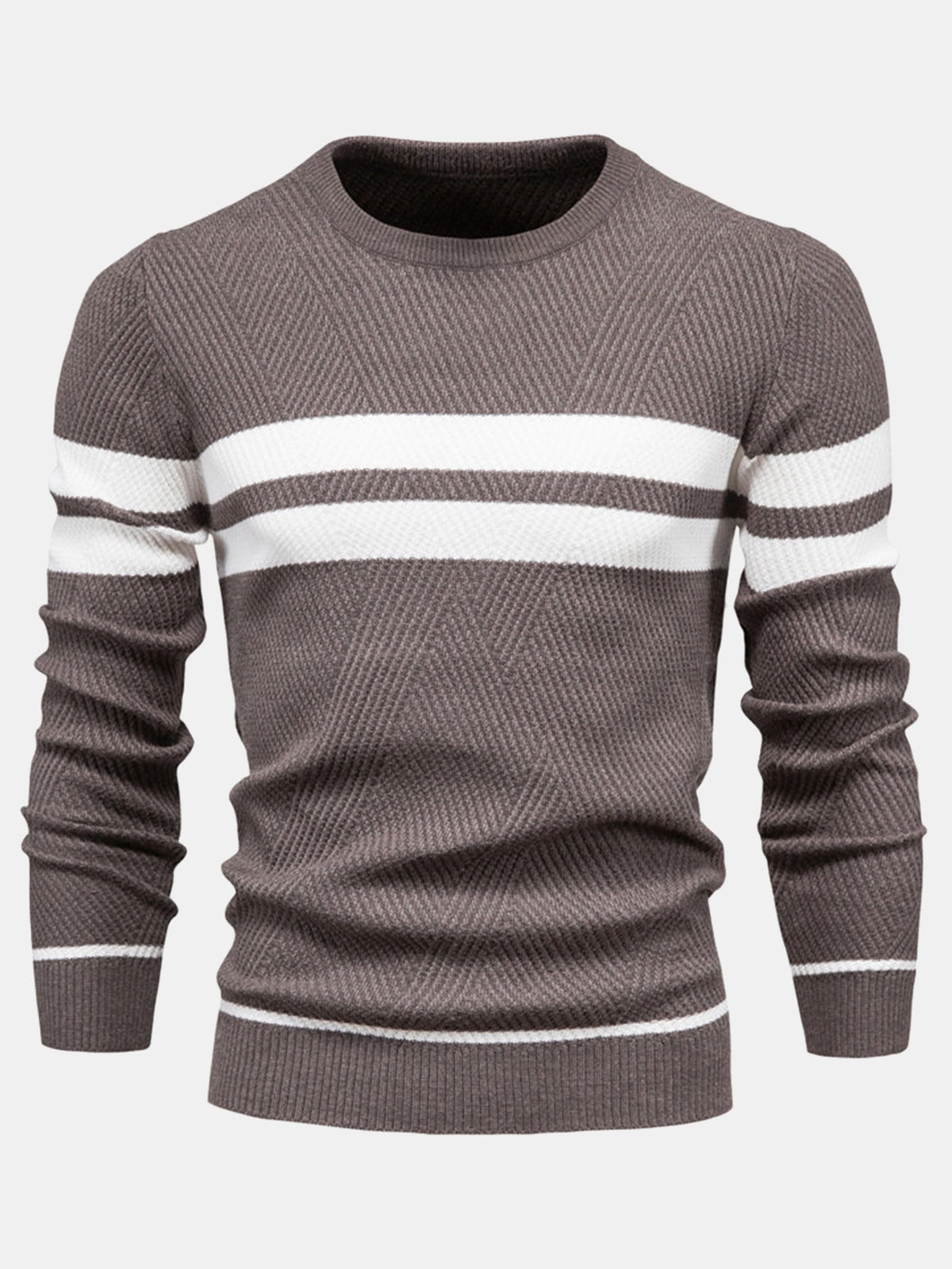 Declan - Striped Crew Neck Sweater