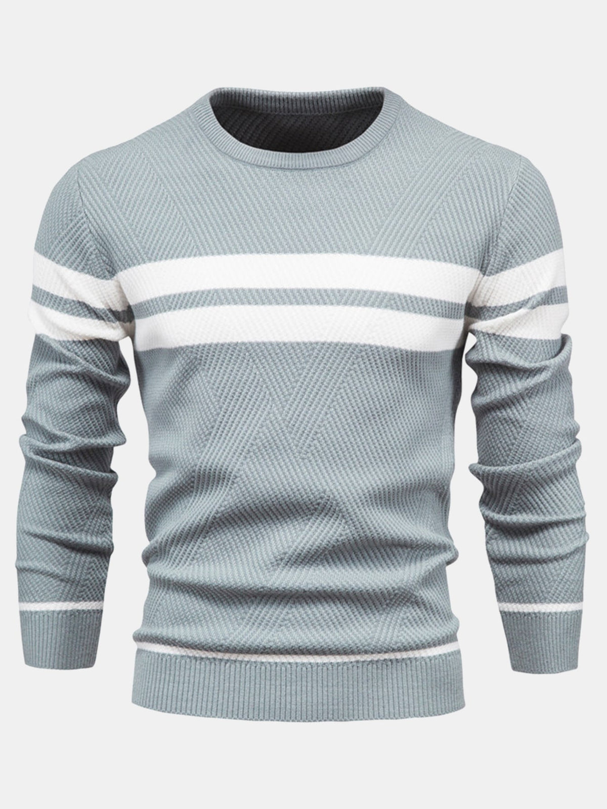 Declan - Striped Crew Neck Sweater