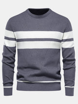 Declan - Striped Crew Neck Sweater