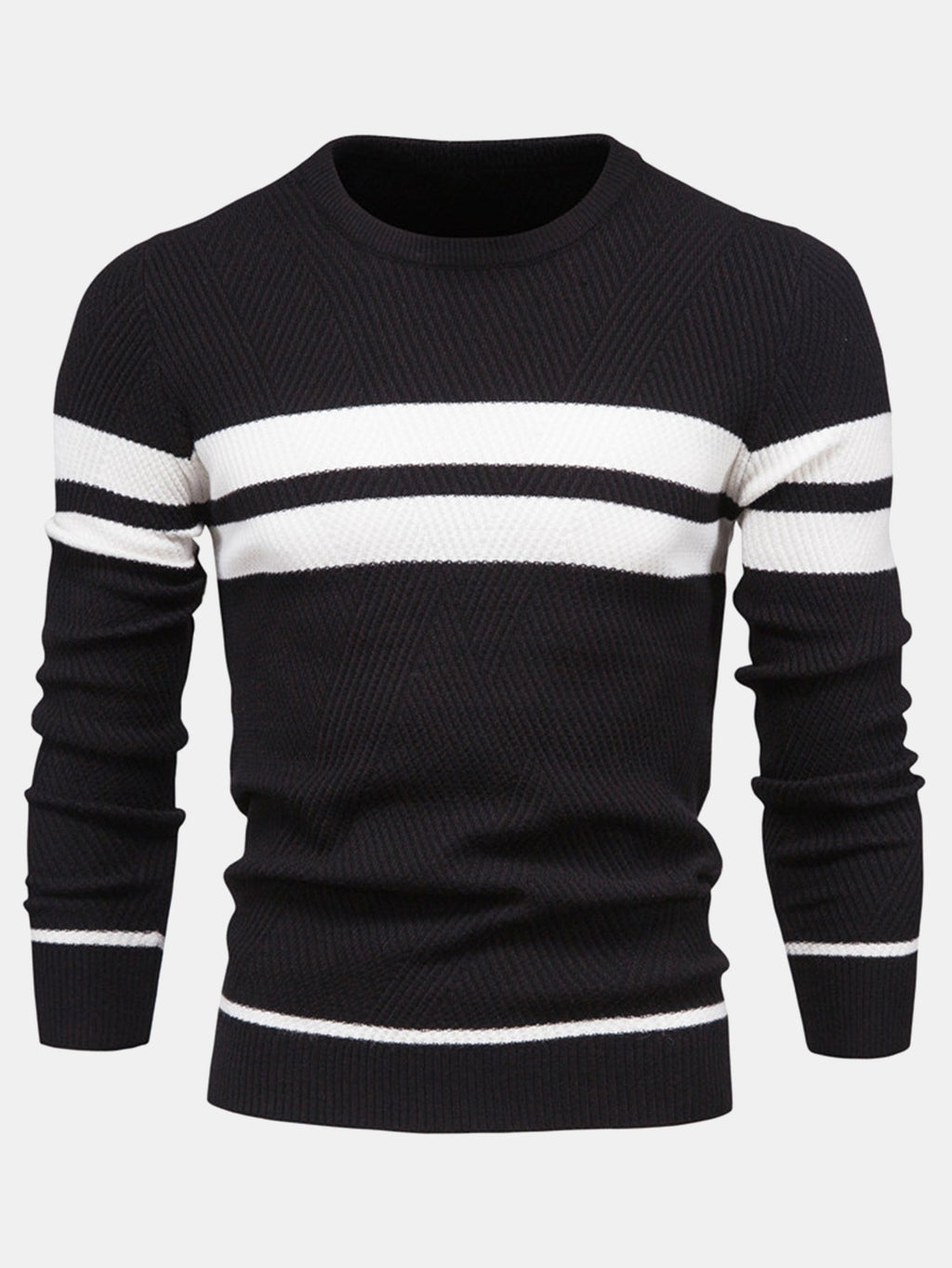 Declan - Striped Crew Neck Sweater