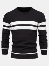 Declan - Striped Crew Neck Sweater