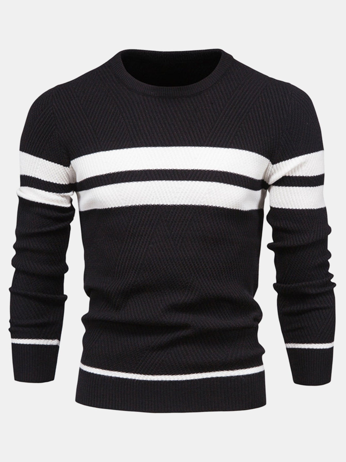 Declan - Striped Crew Neck Sweater