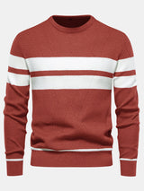 Declan - Striped Crew Neck Sweater