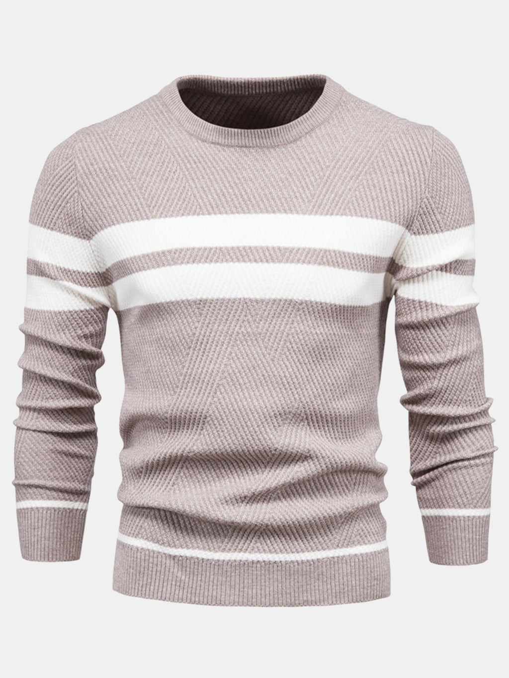Declan - Striped Crew Neck Sweater