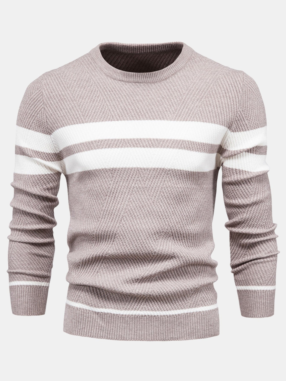 Declan - Striped Crew Neck Sweater