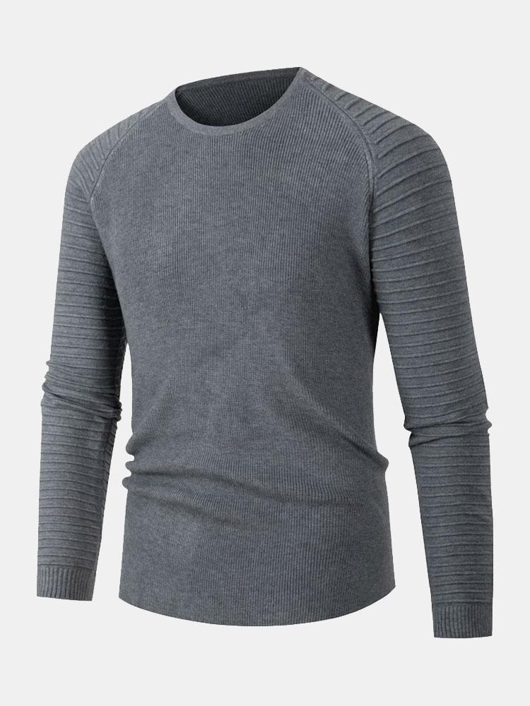 Duncan - Slim Fit Raglan Crew Neck Sweater