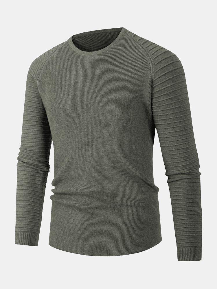 Duncan - Slim Fit Raglan Crew Neck Sweater