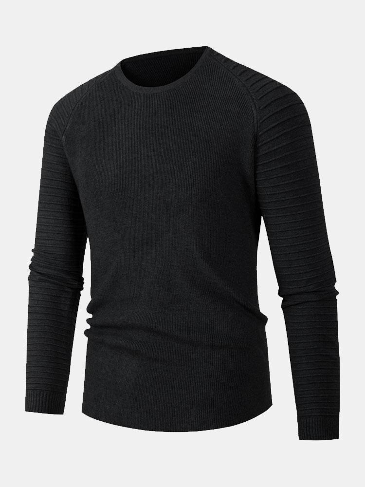 Duncan - Slim Fit Raglan Crew Neck Sweater