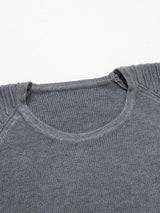 Duncan - Slim Fit Raglan Crew Neck Sweater