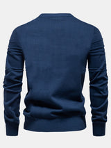 Fraser - Striped Jacquard Crew Neck Sweater