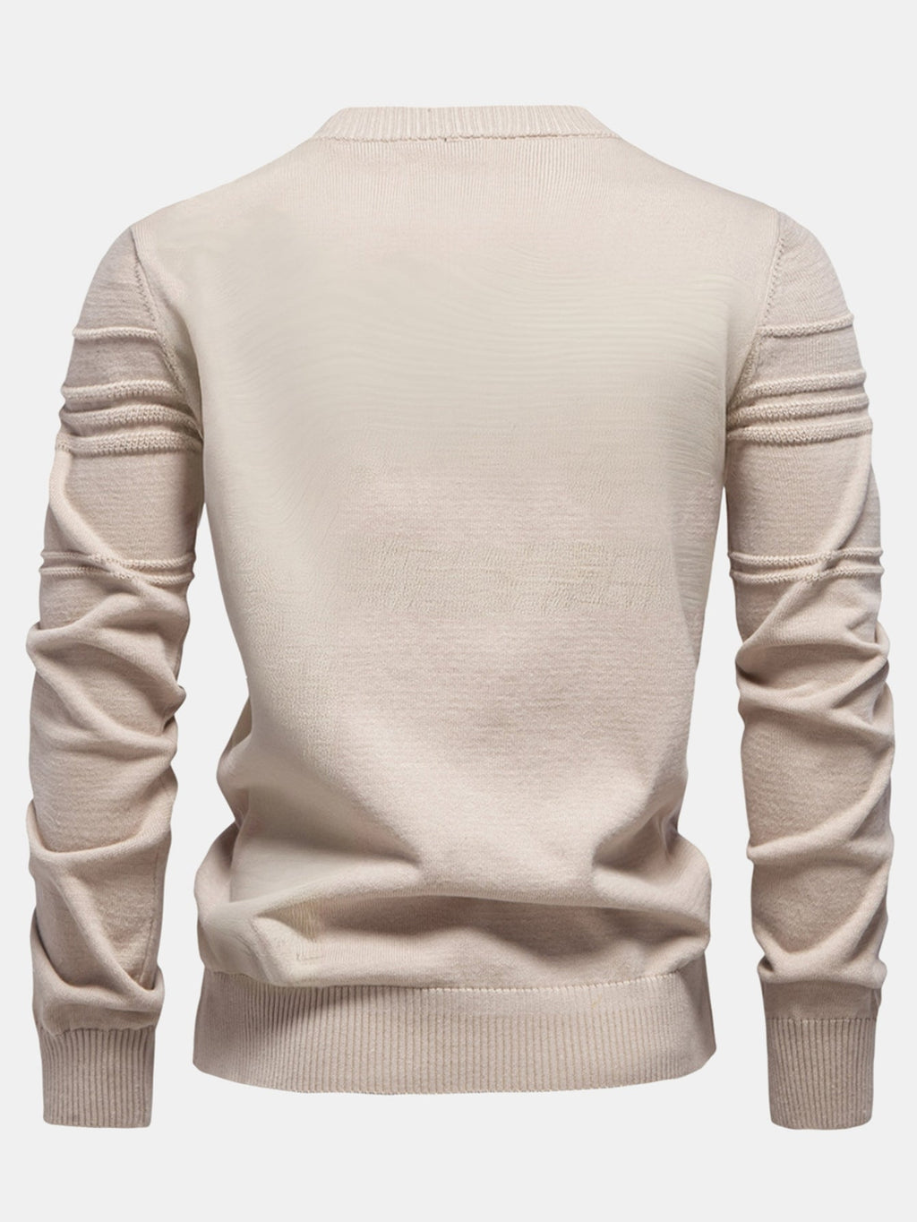 Fraser - Striped Jacquard Crew Neck Sweater