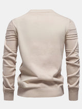 Fraser - Striped Jacquard Crew Neck Sweater