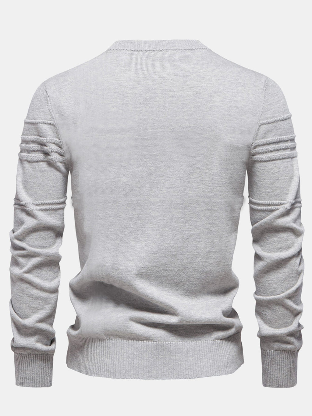 Fraser - Striped Jacquard Crew Neck Sweater