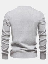 Fraser - Striped Jacquard Crew Neck Sweater
