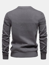 Fraser - Striped Jacquard Crew Neck Sweater