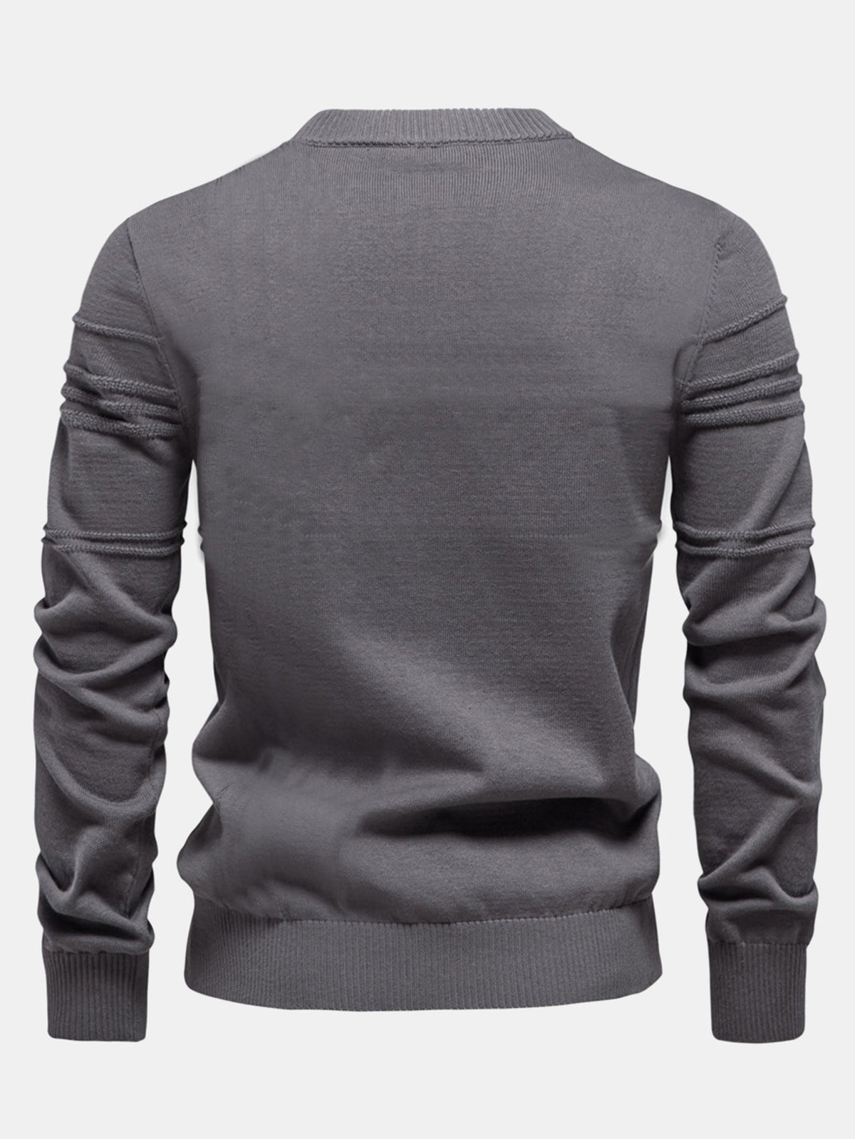 Fraser - Striped Jacquard Crew Neck Sweater