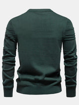 Fraser - Striped Jacquard Crew Neck Sweater