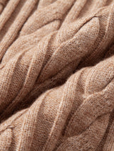 Tristan - Jacquard Cable Knit Crew Neck Sweater