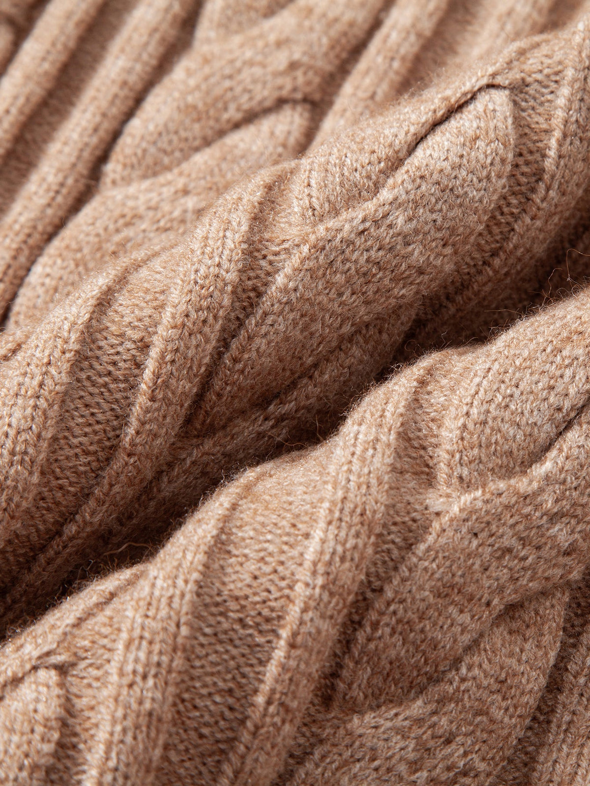 Tristan - Jacquard Cable Knit Crew Neck Sweater