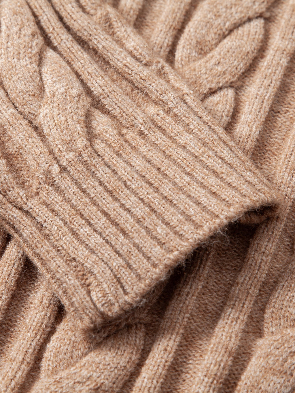 Tristan - Jacquard Cable Knit Crew Neck Sweater