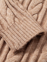 Tristan - Jacquard Cable Knit Crew Neck Sweater