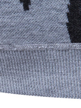 Blake - Abstract Print Stand Collar Sweater