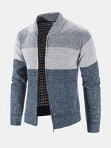 Carson - Knit Zip Cardigan with Baseball Collar