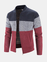 Carson - Knit Zip Cardigan with Baseball Collar