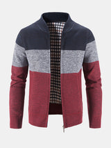 Carson - Knit Zip Cardigan with Baseball Collar