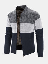 Carson - Knit Zip Cardigan with Baseball Collar