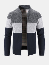Carson - Knit Zip Cardigan with Baseball Collar