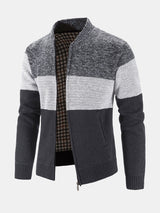 Carson - Knit Zip Cardigan with Baseball Collar