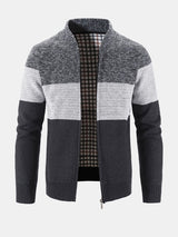 Carson - Knit Zip Cardigan with Baseball Collar
