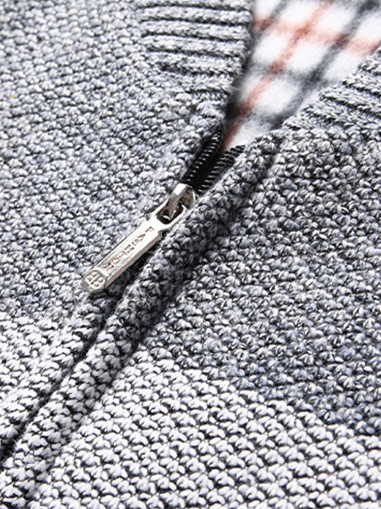 Carson - Knit Zip Cardigan with Baseball Collar