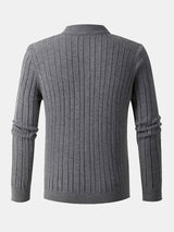 Dawson - Cable Knit Stand Collar Quarter-Zip Sweater