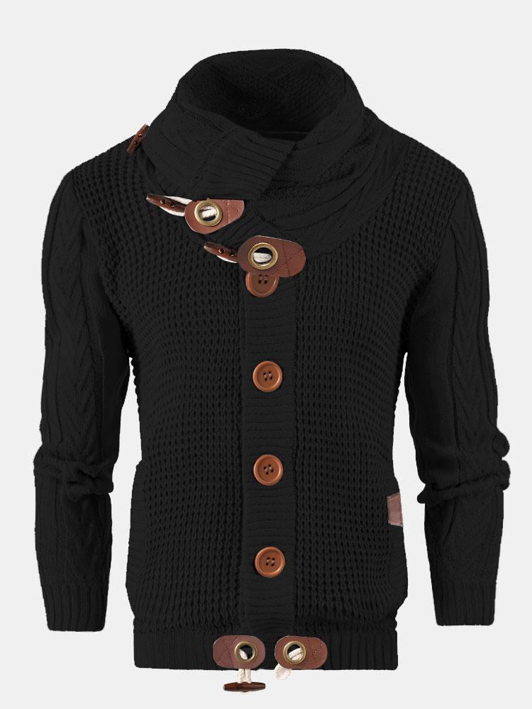 Easton - Button Neck Turtleneck Sweater