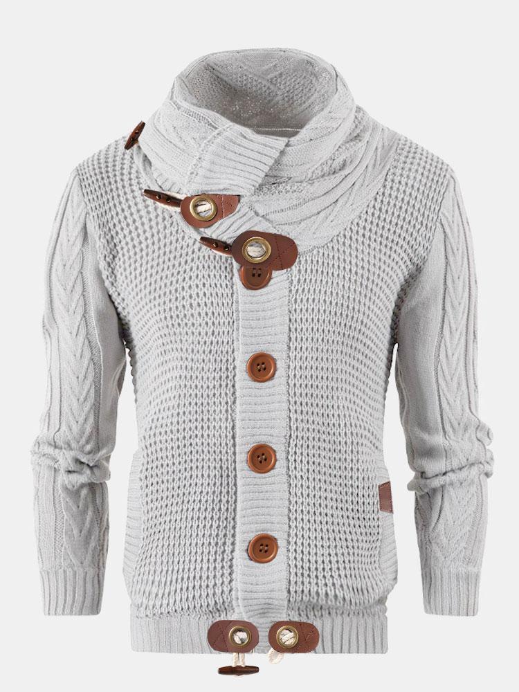 Easton - Button Neck Turtleneck Sweater
