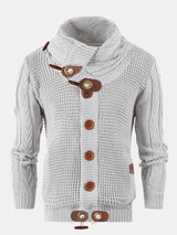 Easton - Button Neck Turtleneck Sweater