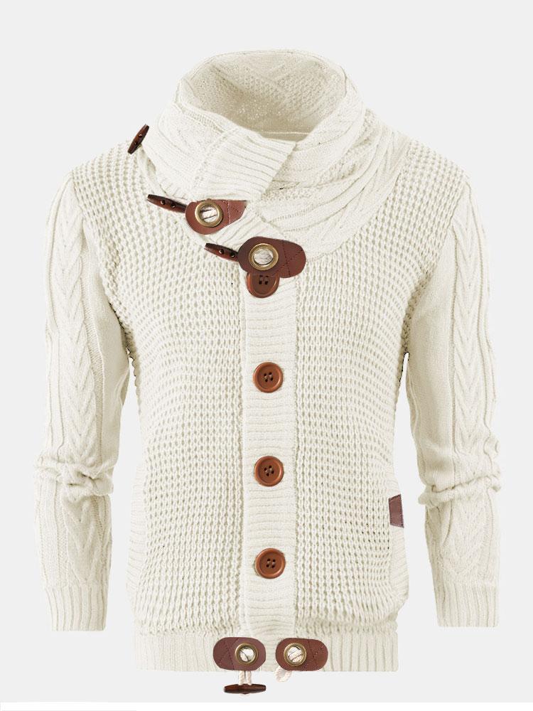 Easton - Button Neck Turtleneck Sweater