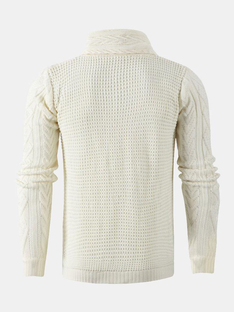 Easton - Button Neck Turtleneck Sweater
