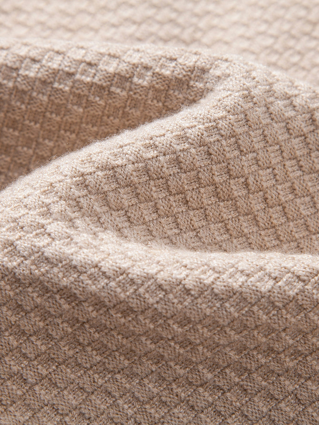 Emmett - Checkerboard Knit Turtleneck Sweater