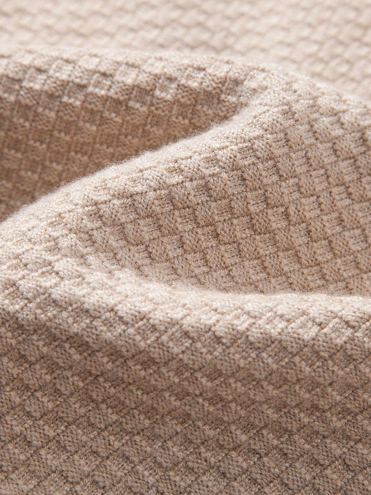 Emmett - Checkerboard Knit Turtleneck Sweater