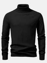 Emmett - Checkerboard Knit Turtleneck Sweater
