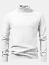 Emmett - Checkerboard Knit Turtleneck Sweater
