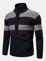 Hayden - Colour Block High Neck Zip Sweater