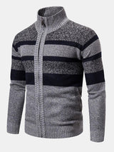 Hayden - Colour Block High Neck Zip Sweater