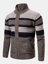 Hayden - Colour Block High Neck Zip Sweater